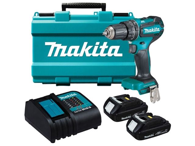 Аккум. ударная дрель-шуруповерт MAKITA LXT DHP 485 SYE в чем. (ОТГРУЗКА ТОЛЬКО ПО ЭТН/ЭТТН | 18.0 В, 2 акк., 1.5 А/ч Li-Ion, 2 скор., 50 Нм,