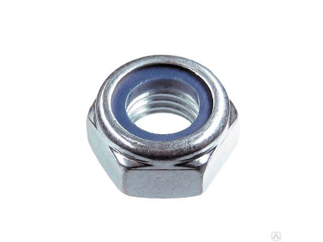 Гайка М20 со стопорным кольцом, цинк, DIN 985 (20 шт в карт. уп.) STARFIX