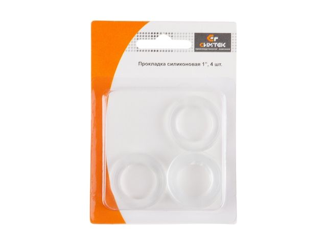 Прокладка (упаковка 4 шт. в блистере) 1" силиконовая