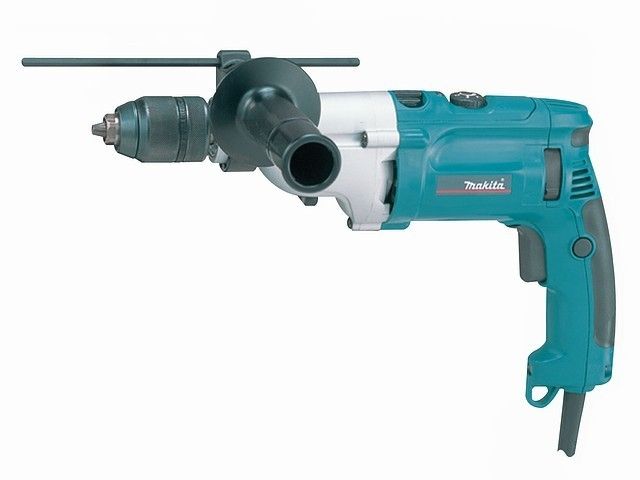 Дрель ударная MAKITA HP 2071 F в чем. (ОТГРУЗКА ТОЛЬКО ПО ЭТН/ЭТТН | 1010 Вт, патрон ЗВП, 2 скор., подсветка)
