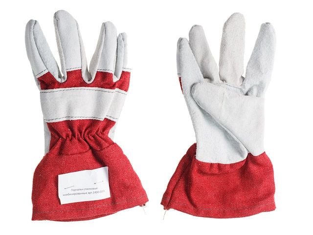 Перчатки спилковые комбинированные РБ