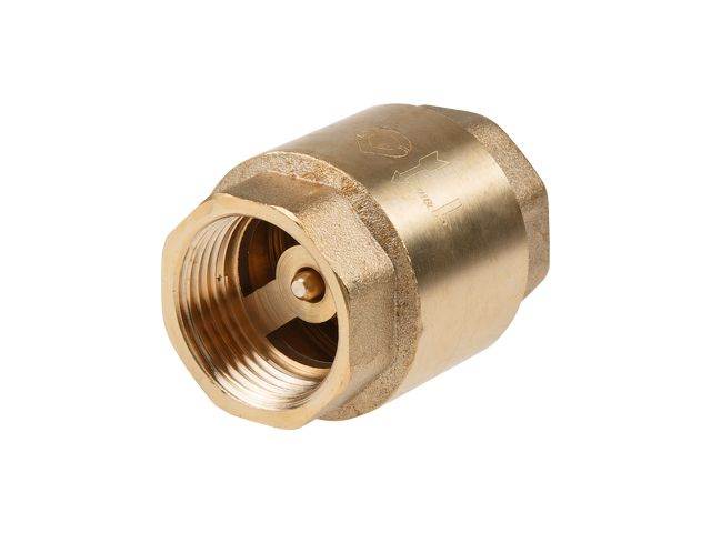 Клапан обратный 1" вн.-вн., AV Engineering (инд. упак.) (Латунь, макс.  16 бар, макс.  110 °С)