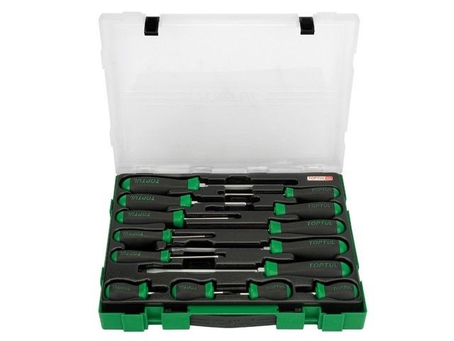 Набор отверток 14шт в пласт.боксе TOPTUL