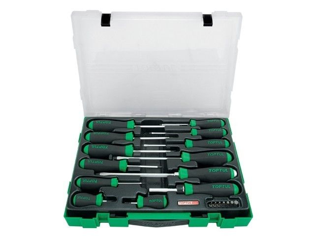 Набор отверток 20шт в пласт.боксе TOPTUL