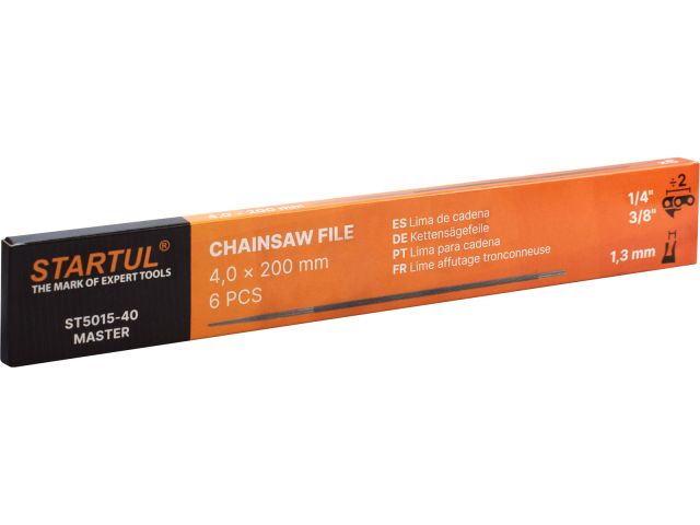Напильник для заточки цепей ф 4.0 мм STARTUL MASTER (ST5015-40) (для цепей 1/4"х1,3 мм; 3/8"х1,3 мм)