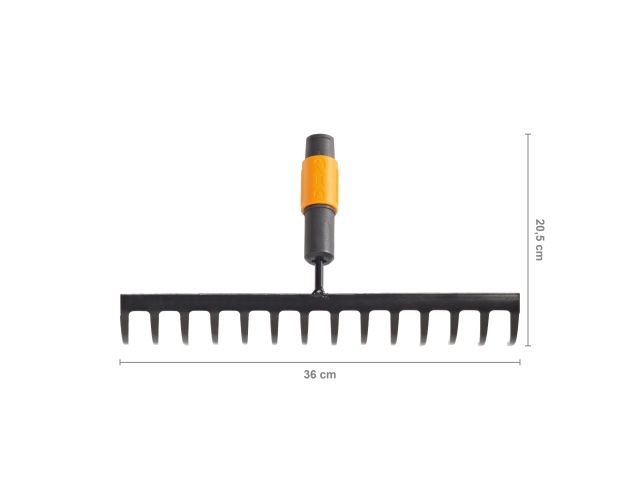 Грабли мет. для грунта 14 зубьев QuikFit FISKARS