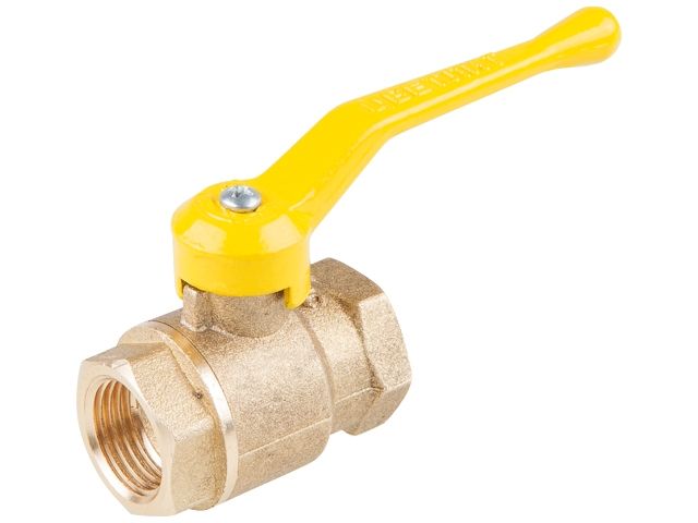 Кран шаровый 1/2" вн.-вн. ручка (ГАЗ) PN1,6 МПа; 11Б27п4, Цветлит (ЦРБ0046)