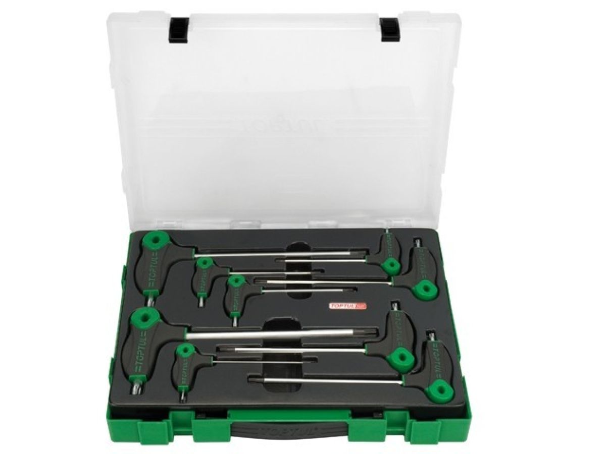 Набор ключей L-Type TORX 2-10мм 9шт в пласт.боксе TOPTUL