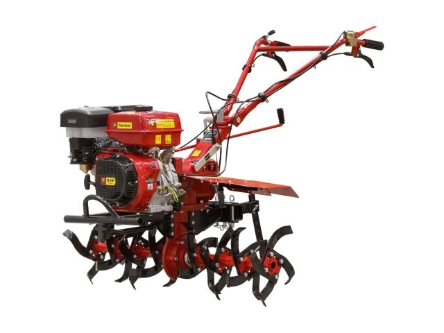 Культиватор бензиновый FERMER FM-1617MXL колеса 6.50-12 (16 л.с., шир. 105 см, колесо 6.50-12, без ВОМ, передач 3+1, пониженная передача)