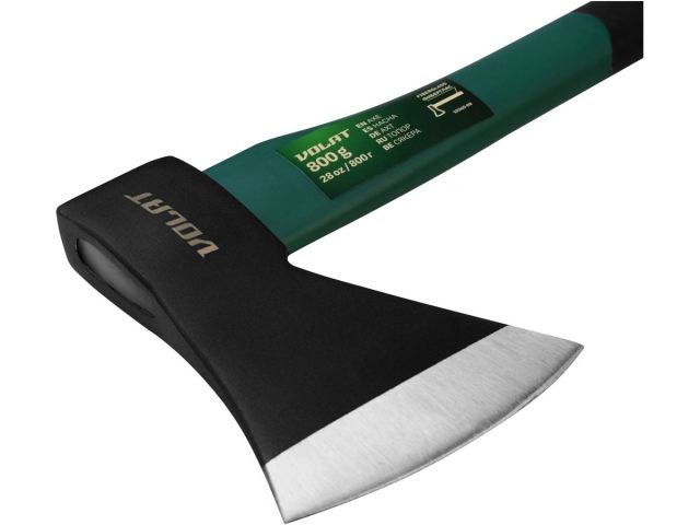 Топор 0,8кг с фиберглассовой рукояткой ВОЛАТ