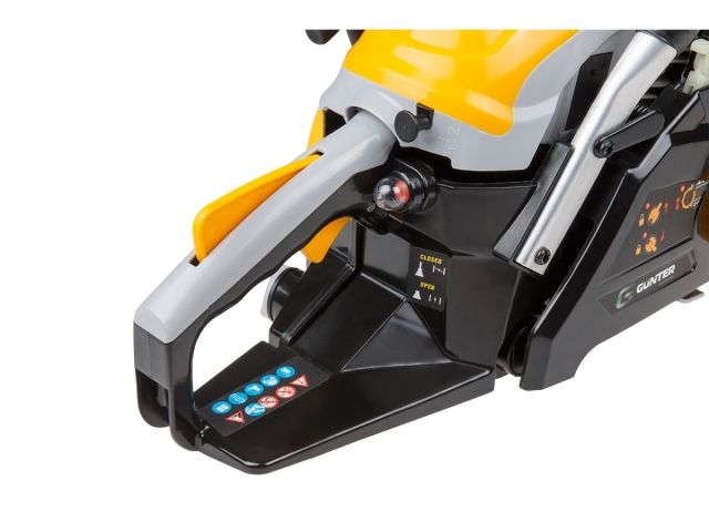 Бензопила Gunter MSH-3805 шина 35 см (14''), 3/8" LP, 1,3 мм, 52 зв. (1.50 кВт, 2.0 л.с., 37,2 см3, вес 6 кг)