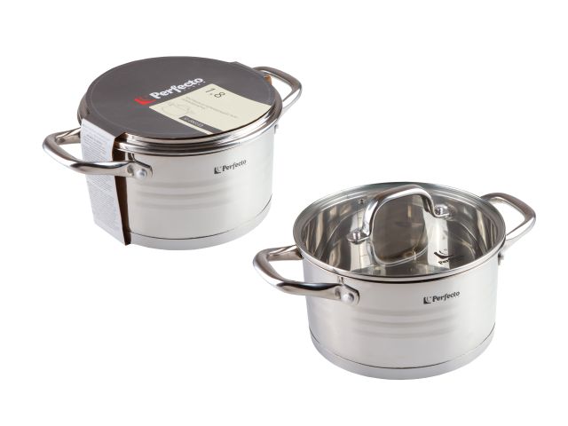 Кастрюля из нерж.стали, 1.8 л, ф 16 x 9, серия MILAGROS (Милагрос), PERFECTO LINEA