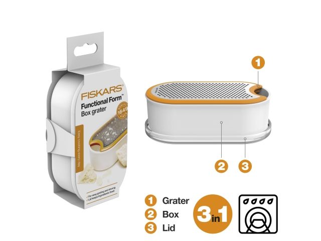 Терка с контейнером Functional Form Fiskars