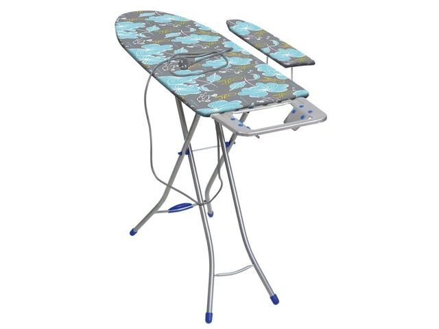 Доска гладильная Bell Classy 3 тефл (ДСП 1120 х 345), подрукавник, подставка п/утюг, удлинит, NIKA (цвета в ассортименте)