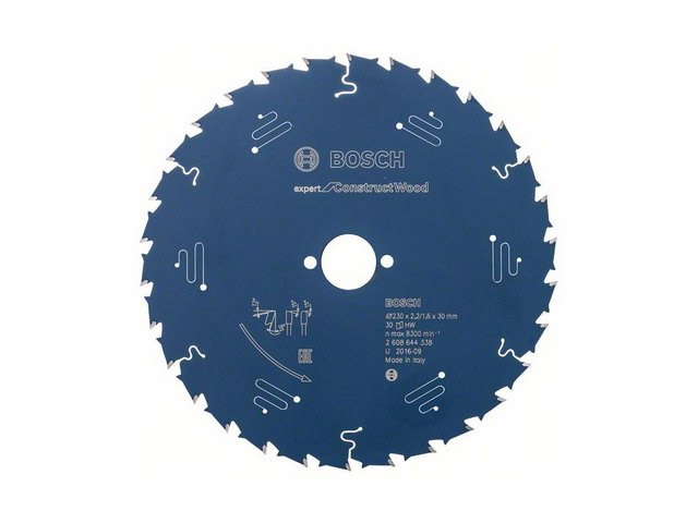 Диск пильный 230х30/25,4 мм 30 зуб. по дереву CONSTRUCT WOOD BOSCH