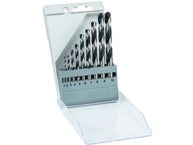 Набор сверл по мет. 10шт 1-10мм HSS PointTeQ