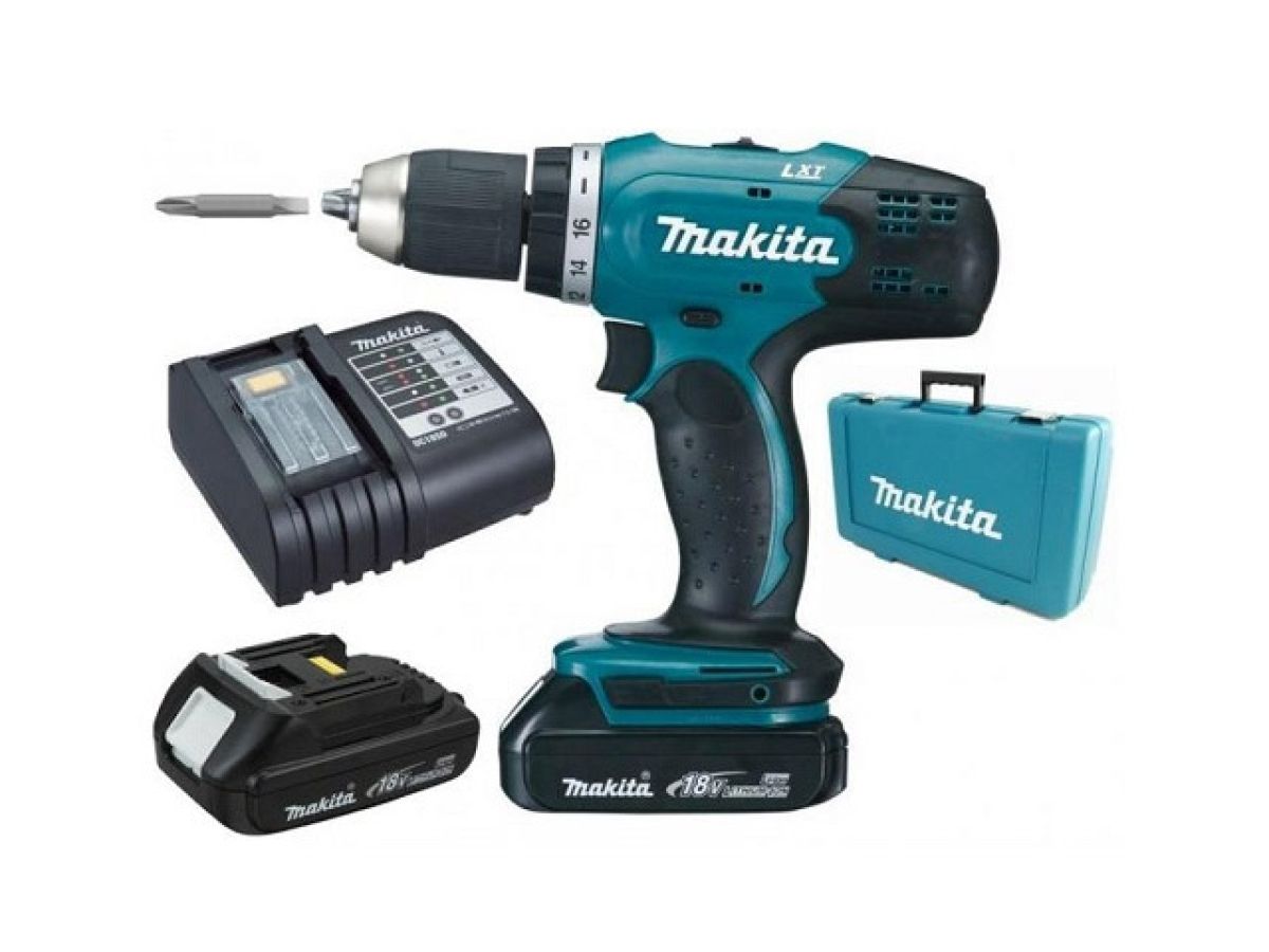Аккум. дрель-шуруповерт MAKITA LXT DDF 453 SYE в чем.