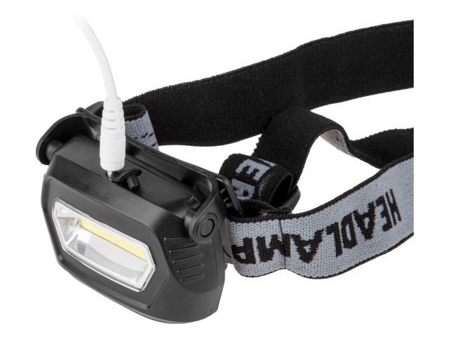 Фонарь налобный светодиодный аккум. 3Вт ЮПИТЕР (USB A - micro-USB кабель в комплекте)