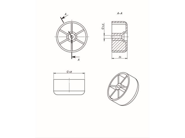 Опора №3 пластмасса STARFIX
