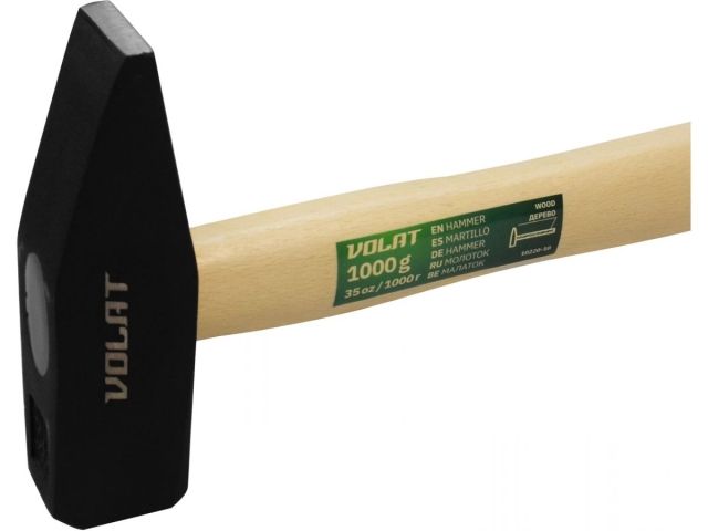 Молоток 1,0кг с дер.рукояткой ВОЛАТ