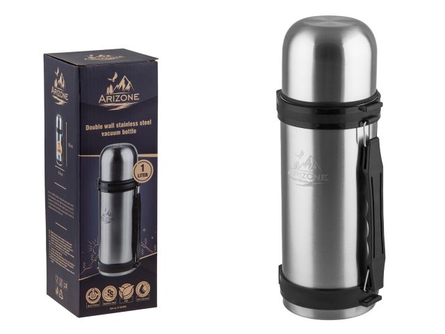 Термос, 1 л, нержавеющая сталь, ARIZONE
