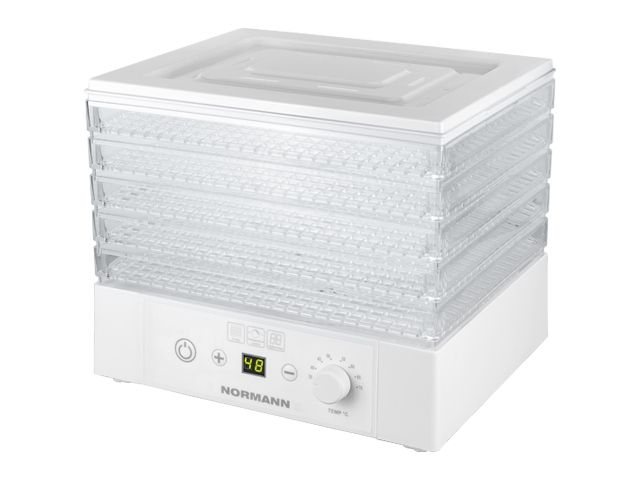 Сушилка для овощей и фруктов AFD-901 NORMANN (265 Вт; 5 лотков; регулировка температуры; цифровой таймер)