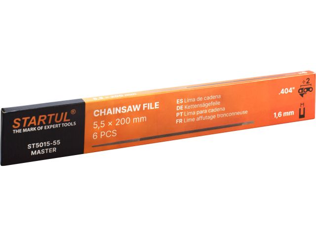 Напильник для заточки цепей ф 5.5 мм STARTUL MASTER (ST5015-55) (для цепей 0.404"х1,6 мм)