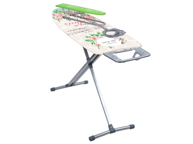 Доска гладильная НИКА 10+ тефлон (металл 1220 х 400), с подрук,подставка п/утюг, удлинит, NIKA (цвета в ассортименте)
