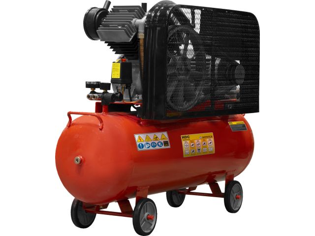 Компрессор HDC HD-A103 ременной (600 л/мин, 10 атм, ременной, масляный, ресив. 100 л, 380 В, 3.30 кВт)