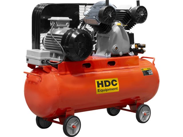 Компрессор HDC HD-A103 ременной (600 л/мин, 10 атм, ременной, масляный, ресив. 100 л, 380 В, 3.30 кВт)