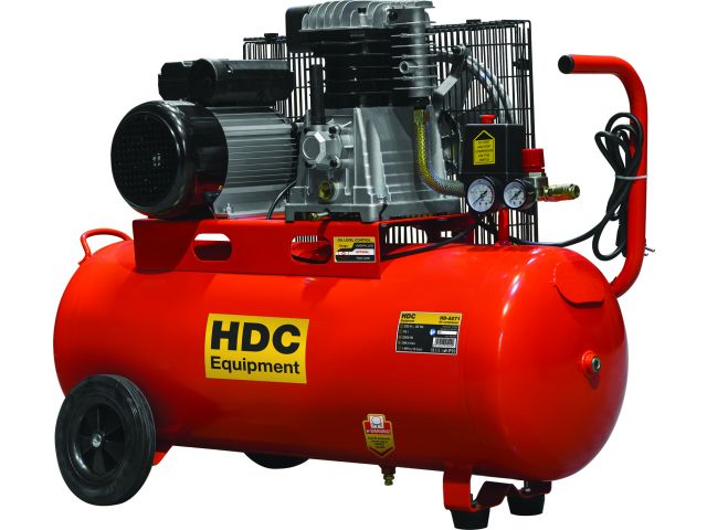 Компрессор HDC HD-A071 ременной (396 л/мин, 10 атм, ременной, масляный, ресив. 70 л, 220 В, 2.20 кВт)