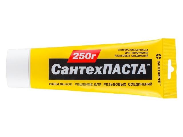 Паста уплотнительная универсальная "Сантехпаста" 250 гр. (в тубе) (Для уплотнения разьемных резьбовых соединений)
