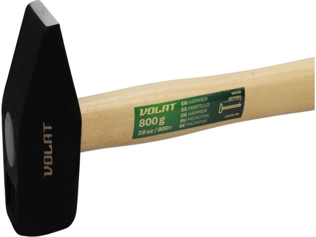 Молоток 0,8кг с дер.рукояткой ВОЛАТ