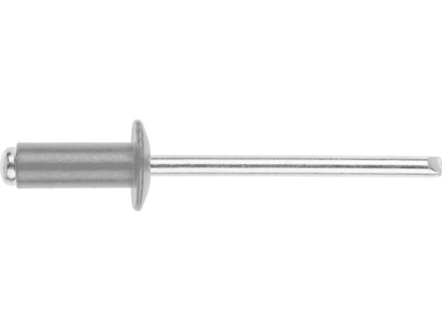 Заклепка вытяжная 4.0х10 мм алюминий/сталь, RAL 7004 (50 шт в зип-локе) STARFIX (Цвет сигнальный серый)