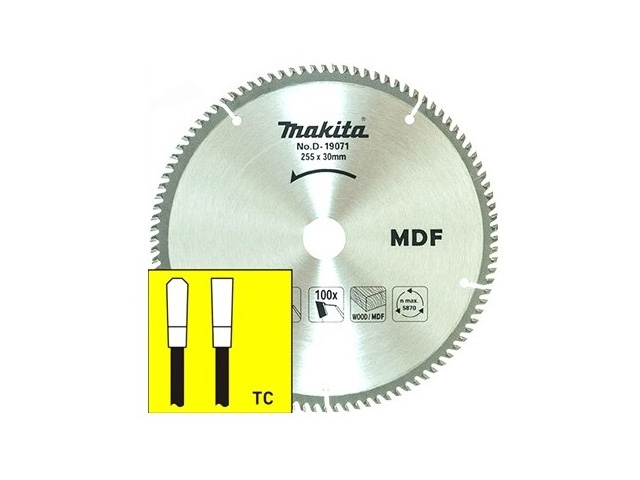 Диск пильный 255х30 мм 100 зуб. по дереву MDF MAKITA