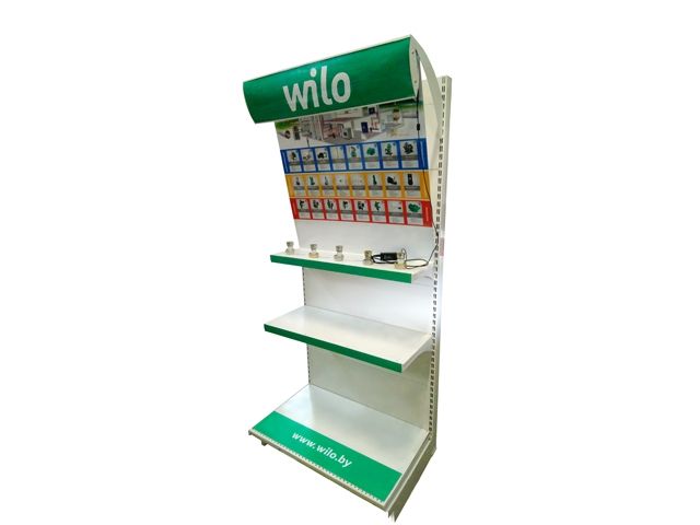 Стенд WILO без подсветки (вариант 1) (Комплект гаек 4+1
1000*600*2200 мм (Ш*Г*В), без насосов!!!)