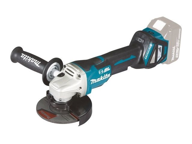 Аккум. углошлифмашина MAKITA LXT DGA 518 ZU в кор. (18.0 В, БЕЗ АККУМУЛЯТОРА, диск 125х22.0 мм, вибро)