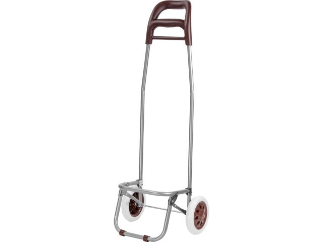 Сумка-тележка хозяйственная на колесах 30 кг, коричневая, круги, PERFECTO LINEA