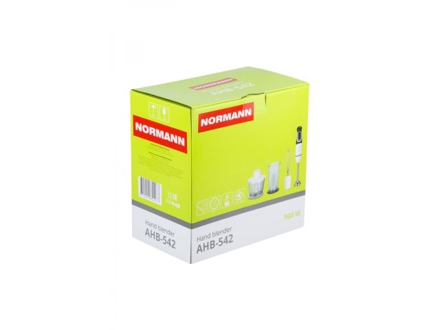 Блендер погружной AHB-542 NORMANN (900 Вт; регул.скор.; венчик; измельчитель; стакан)