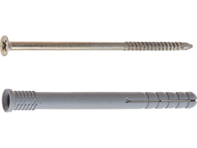 Дюбель-гвоздь 10х120 мм полипропилен потай (30 шт в карт. уп.) STARFIX