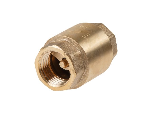Клапан обратный 1/2" вн.-вн., AV Engineering (инд. упак.) (Латунь, макс.  16 бар, макс.  110 °С)