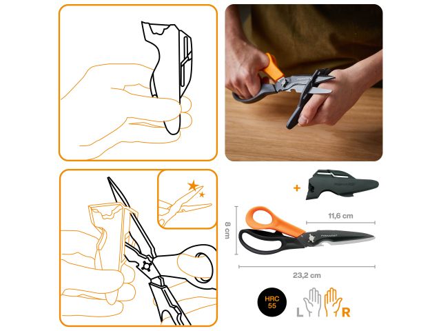 Ножницы многофункциональные Cuts+More Fiskars