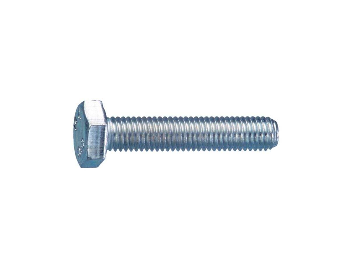 Болт М8х40 мм шестигр., цинк, кл.пр. 5.8, DIN 933 (5 шт в зип-локе) STARFIX