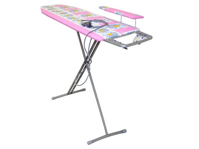 Доска гладильная НИКА 3 (фанера 1225 х 345), подрукавник, подставка п/утюг, удлинитель, NIKA (цвета в ассортименте)