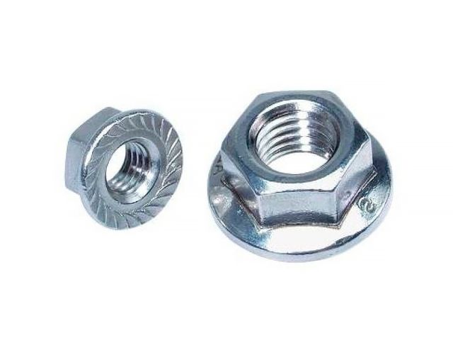 Гайка М5 с фланцем, цинк, DIN 6923 (25 шт в зип-локе) STARFIX