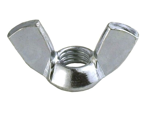 Гайка М4 барашковая, цинк, DIN 315 (100 шт в пласт. конт.) STARFIX