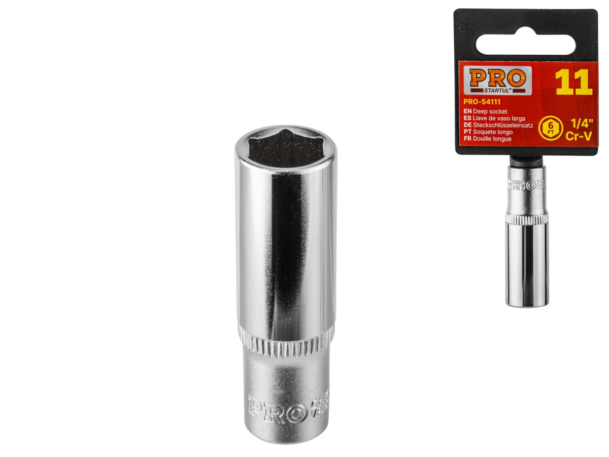 Головка 1/4" 11мм 6гр. глубокая PRO STARTUL (PRO-54111)