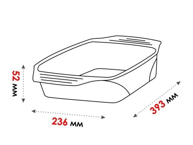 Форма из жаропрочного стекла, 3.0 л, прямоугольная, 393х236х52 мм, PERFECTO LINEA