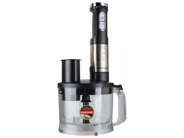 Блендер погружной AHB-812 NORMANN (1200 Вт; регул.скор.; венчик; кухонный комбайн; стакан)