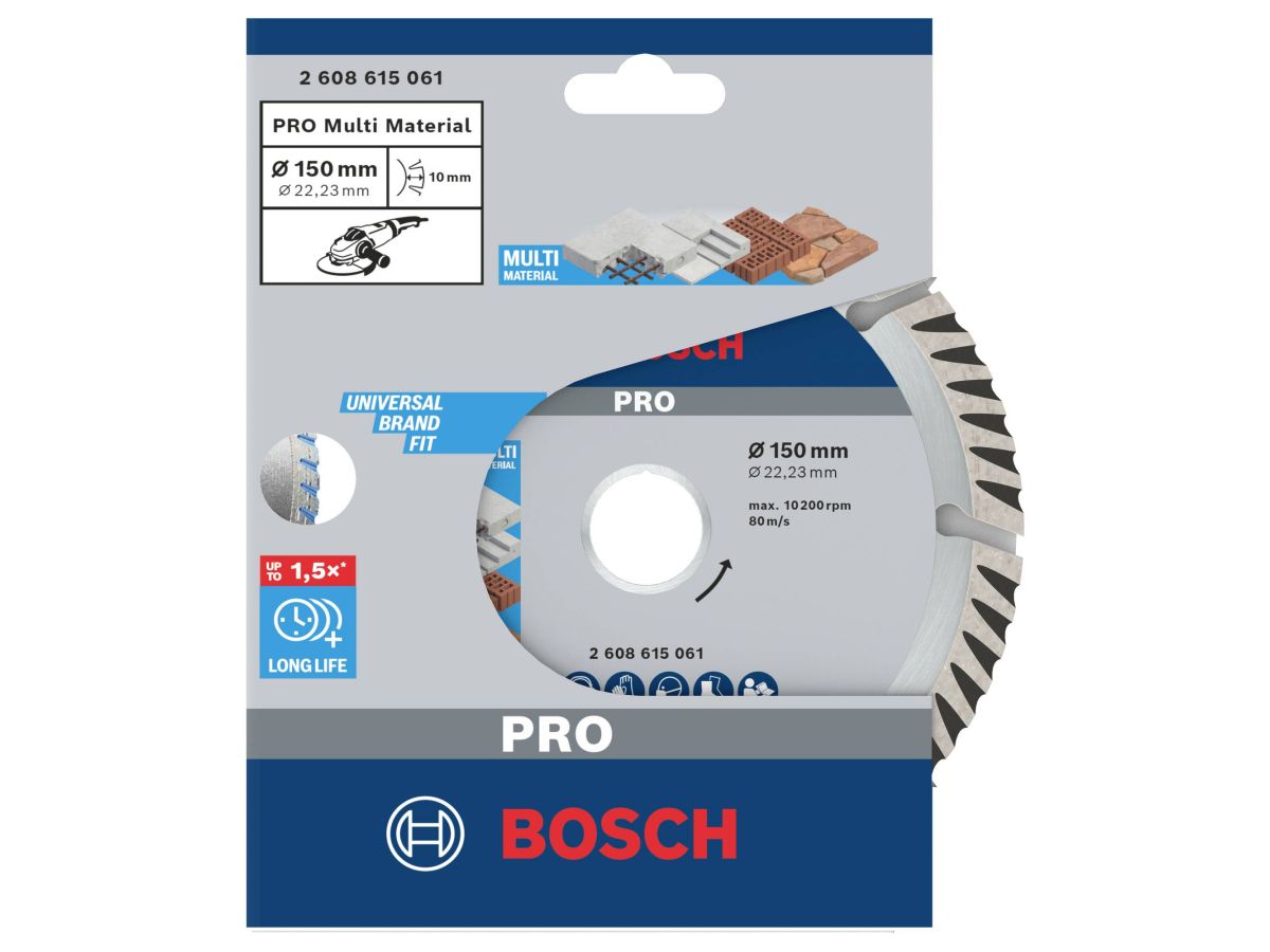 Алмазный круг 150х22 мм универс. сегмент. Turbo STANDARD FOR UNIVERSAL BOSCH